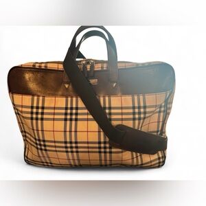 Authentic Vintage burberry Nova Check Bag Laptop Bag Satchel Quiet luxury